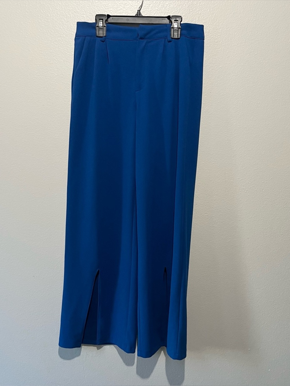 HAPPILY GREY Royal Blue Straight Leg with Slits Dress Pants Size 3